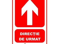 Indicatoare pentru directie de urmat in sus